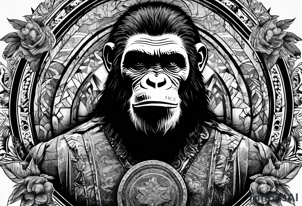 Caeser from planet of the apes tattoo idea