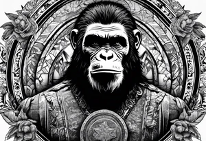 Caeser from planet of the apes tattoo idea