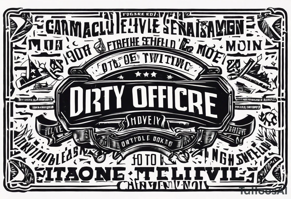 dirty officer tattoo idea