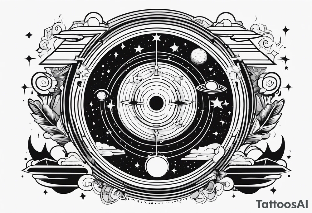 tecnologia e astronomia tattoo idea
