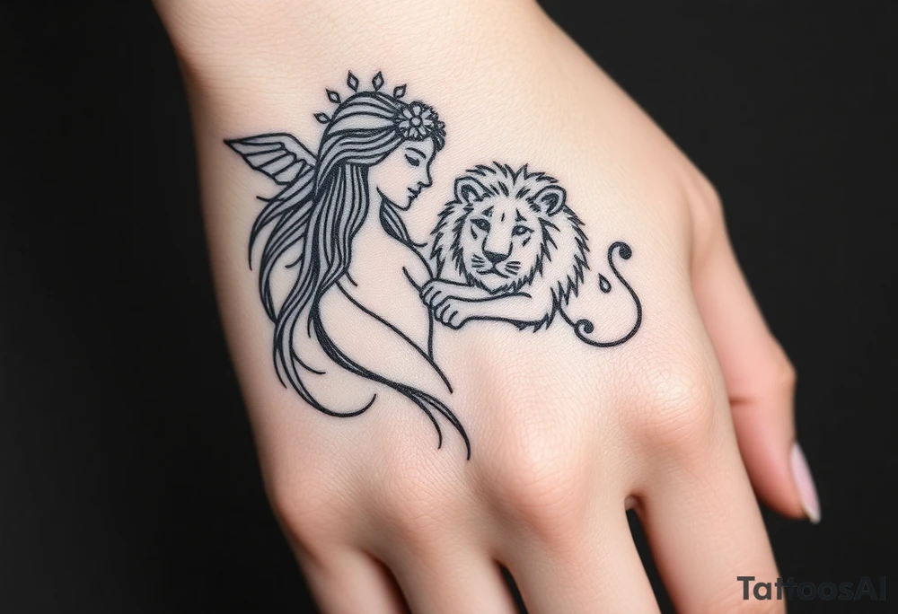 Virgo in love with Leo tattoo idea