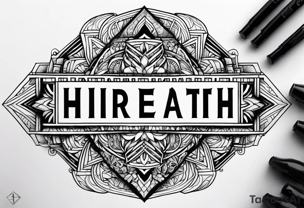 The word “hireath” tattoo idea