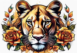 Lioness & Cubs tattoo idea