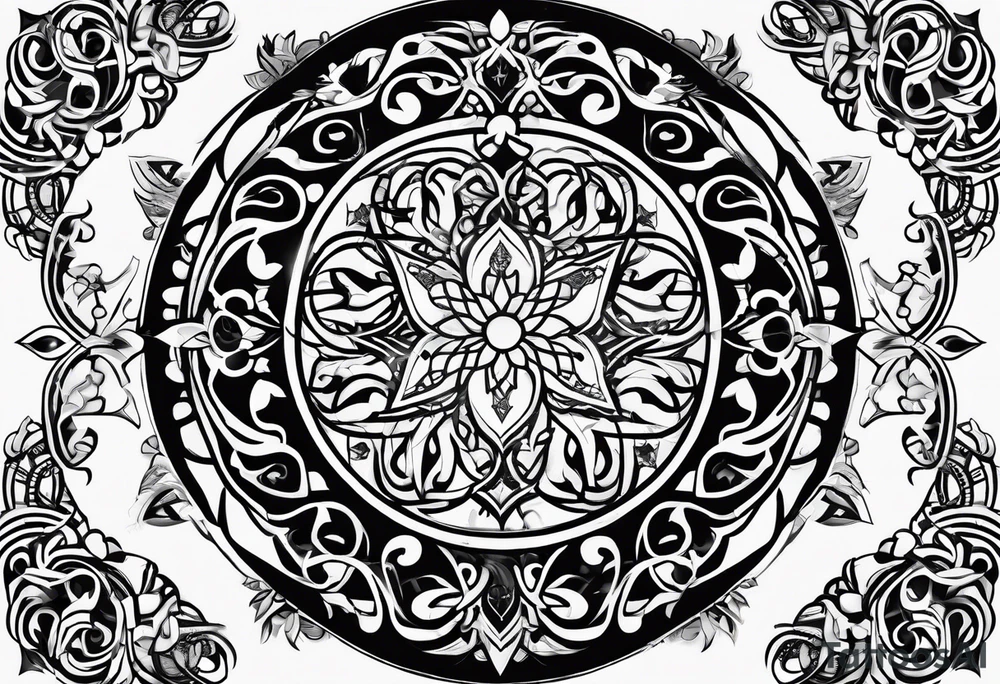 “Prince Ali” in arabic symbols tattoo idea