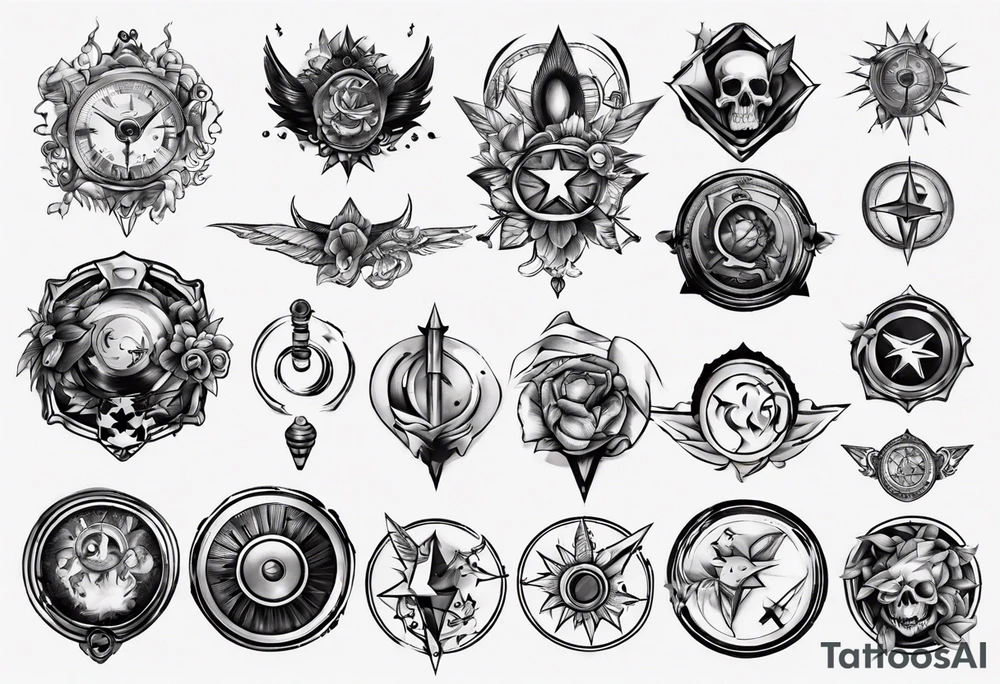 Start sélect button tattoo idea