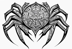 Neotribal spider tattoo idea