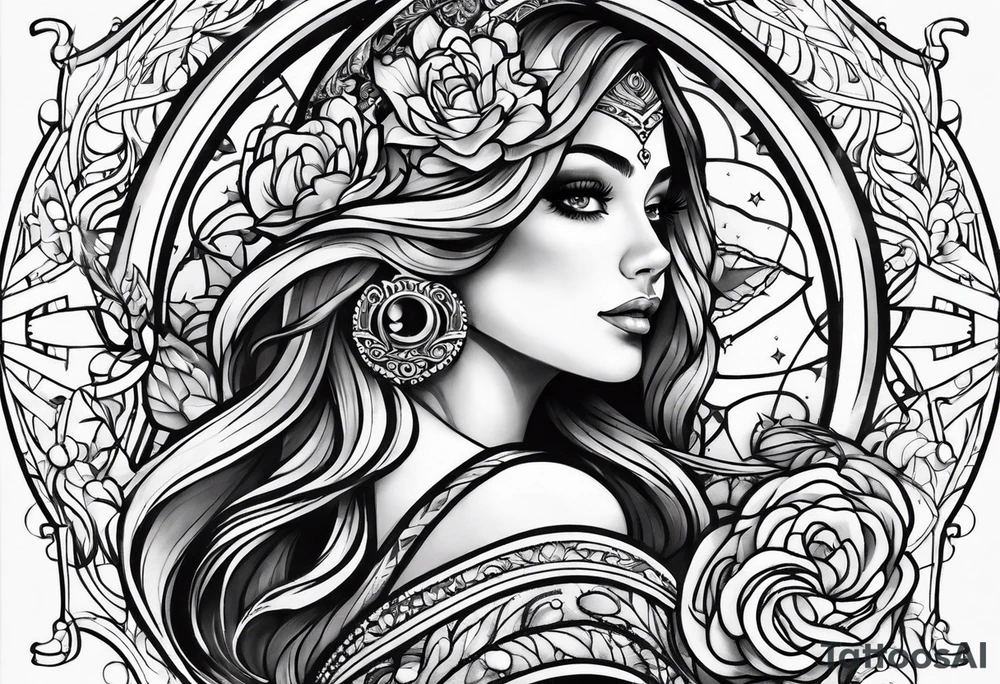 galaxy tattoo idea