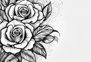 blue roses frames, tattoo idea