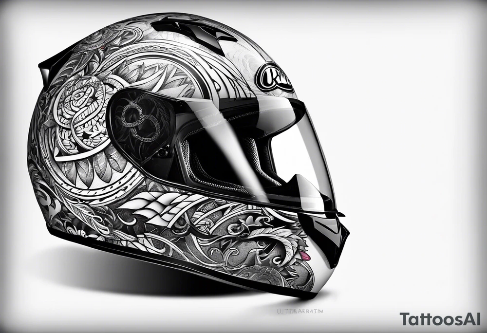 Race helmet #2 tattoo idea