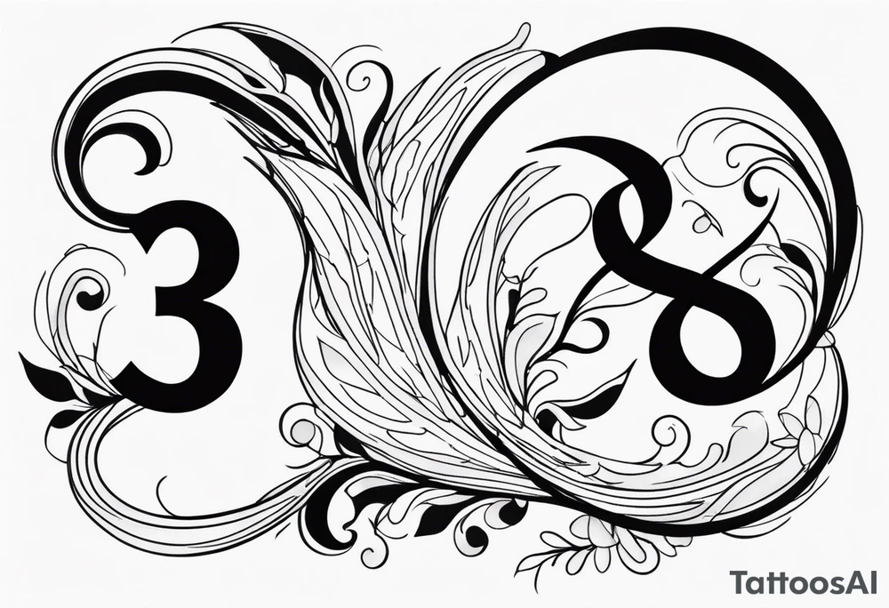 Number 8 tattoo idea