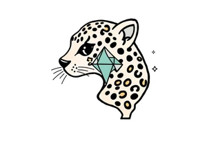 Cheetah print, diamond, mississippi, unique tattoo idea