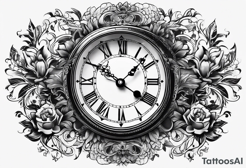 17:27 digital clock tattoo idea
