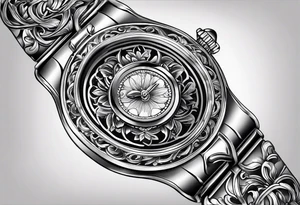 draw a tattoo design, a bracelet that can be tattooed on your wrist tattoo idea