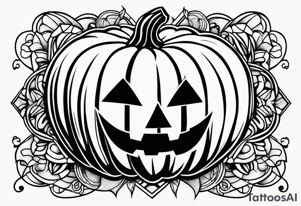 pumpkin tattoo idea