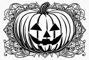 pumpkin tattoo idea