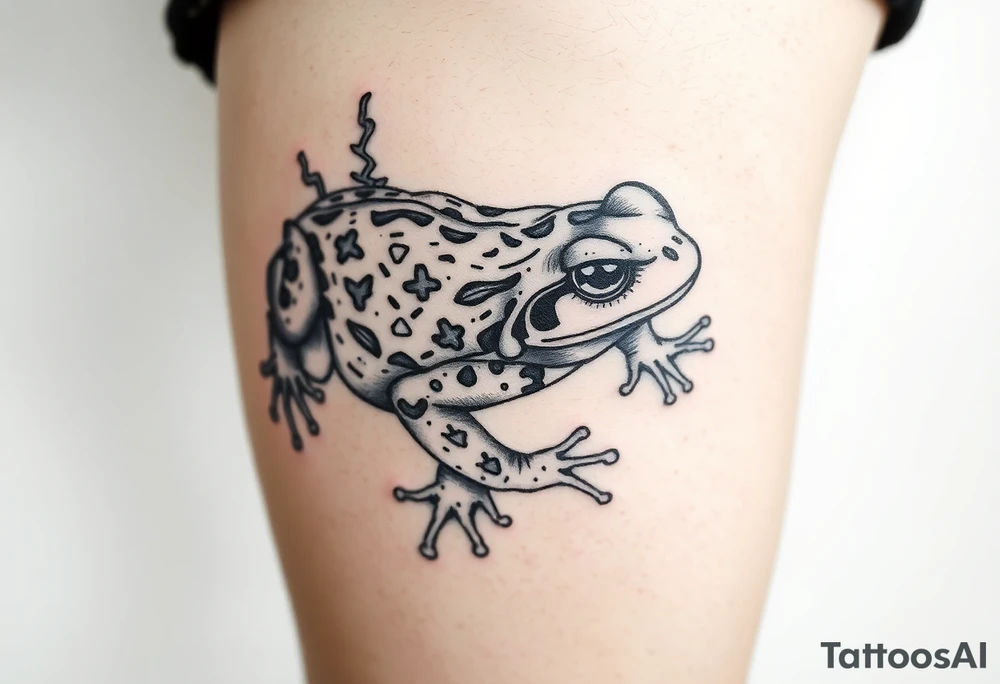 Toad sage japanese traditional tattoo idea