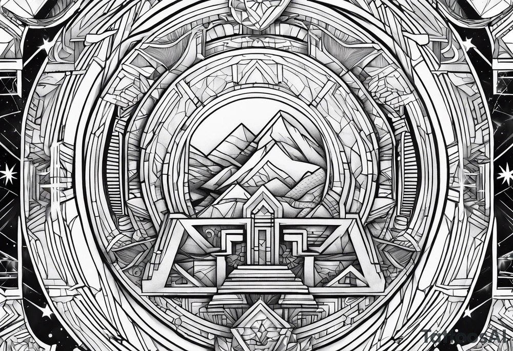 Futuristic hope tattoo idea