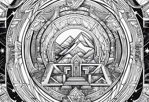 Futuristic hope tattoo idea