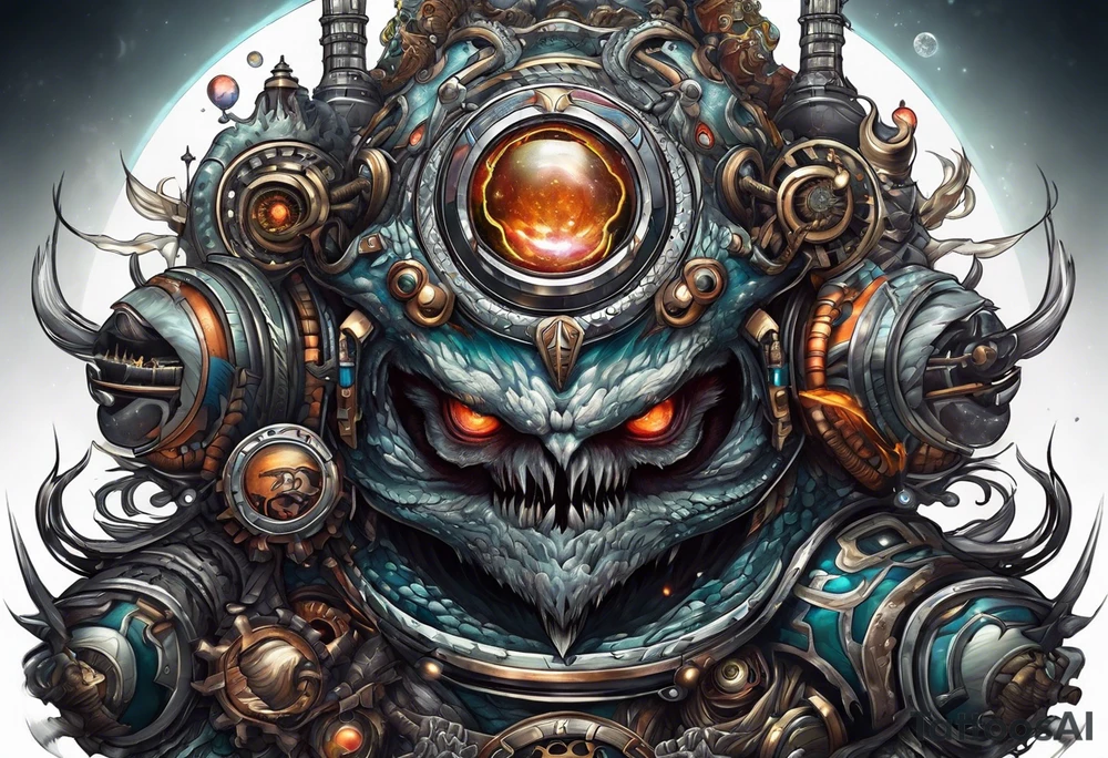 Space monster tattoo idea