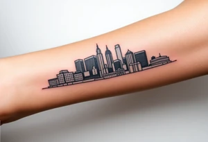 Memphis, Tennessee skyline tattoo idea