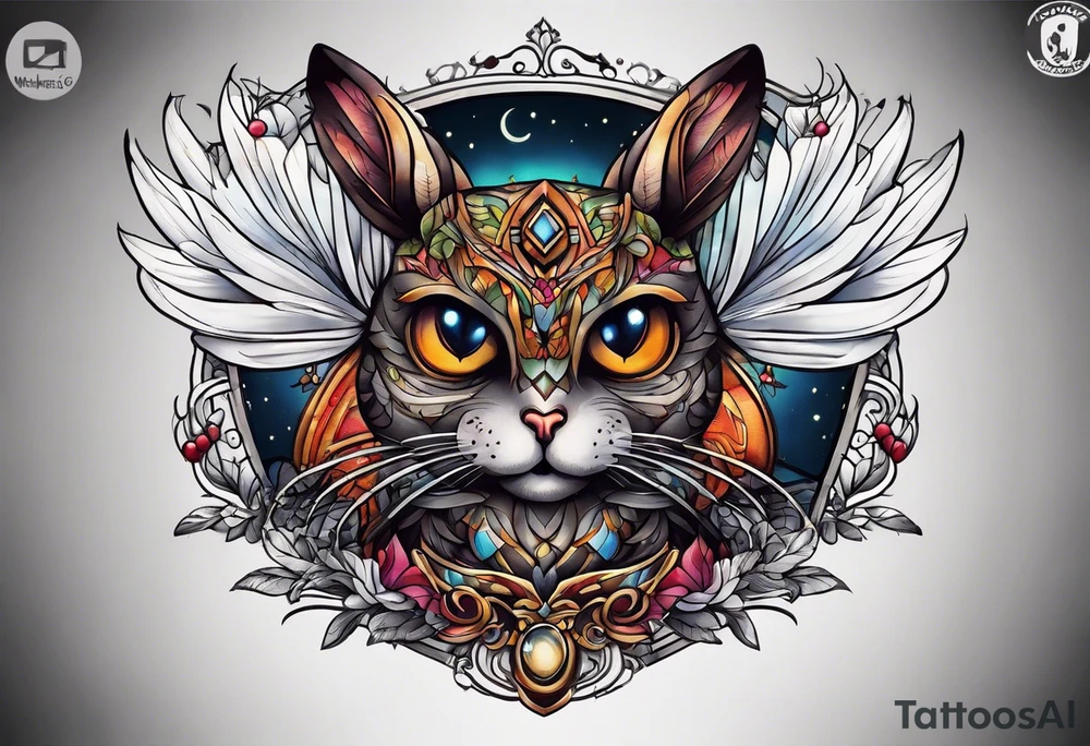 great eared night jar tattoo idea