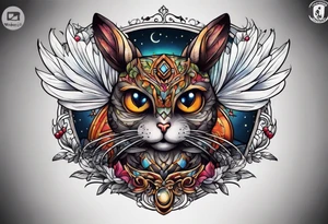 great eared night jar tattoo idea