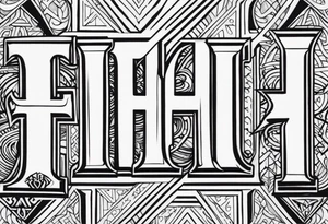 christian hebrew tattoo idea