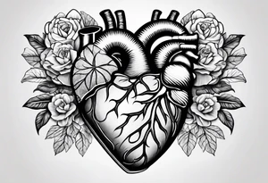 broken rib cage exposing heart tattoo idea