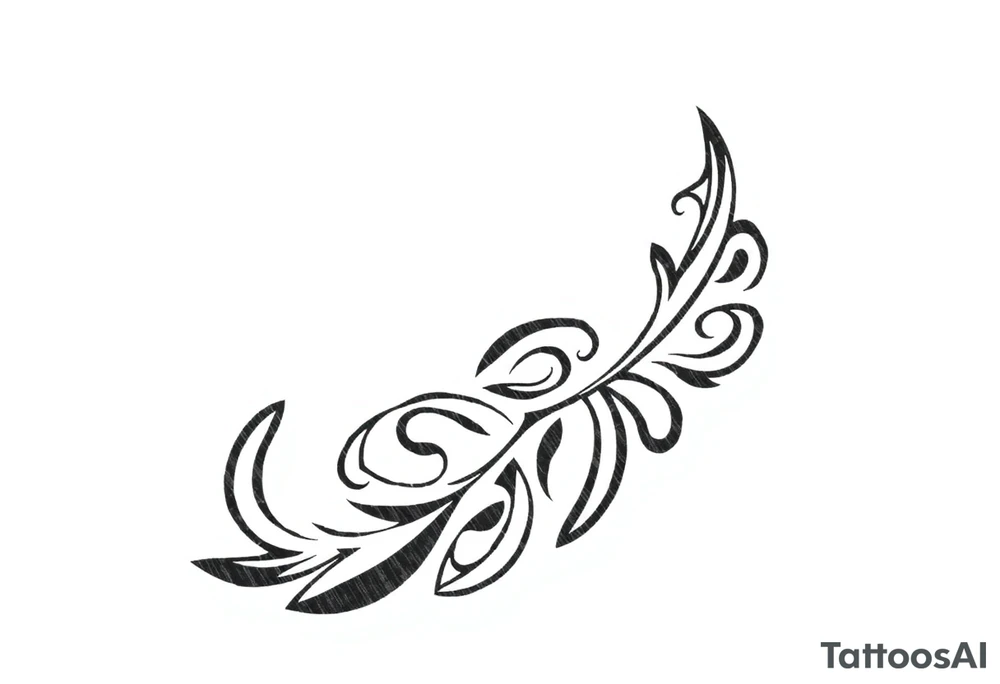 maori tattoo from the tribe of ngati kahu signifying safe travels, strength and growth tattoo idea