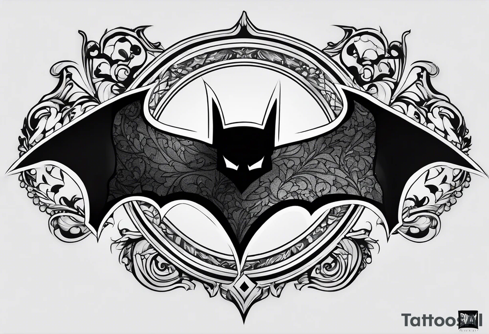 Batman logo tattoo idea