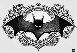 Batman logo tattoo idea