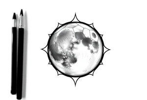 sacred moon tattoo idea