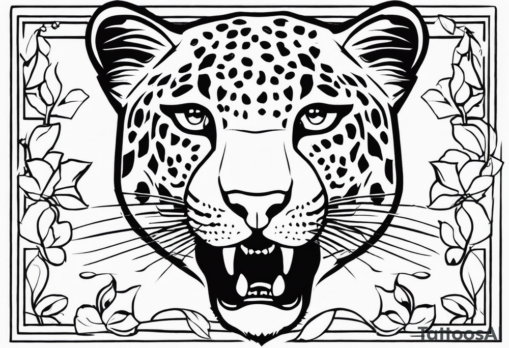 leopard PRINT ONLY tattoo idea