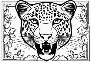 leopard PRINT ONLY tattoo idea