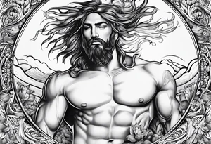 Creation of Adam tattoo idea