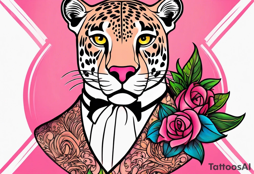 Pink panther tattoo idea