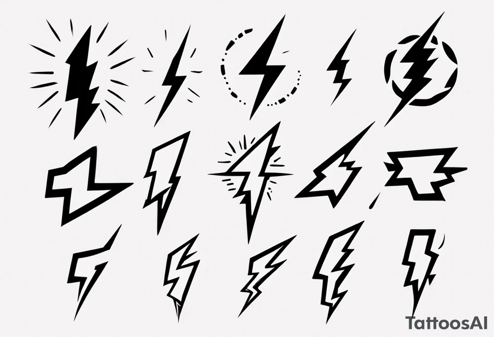 lightning bolt tattoo idea