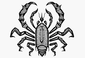 Scorpion traditional tattoo tattoo idea