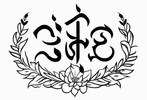 Tattoo ਨਿਰਭਉ ਨਿਰਵੈਰ written in Gurmukhi written text. tattoo idea