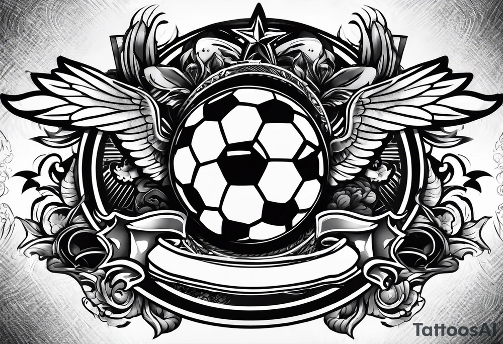 My favorite hobbies soccer and discgolf tattoo idea