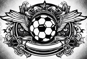 My favorite hobbies soccer and discgolf tattoo idea