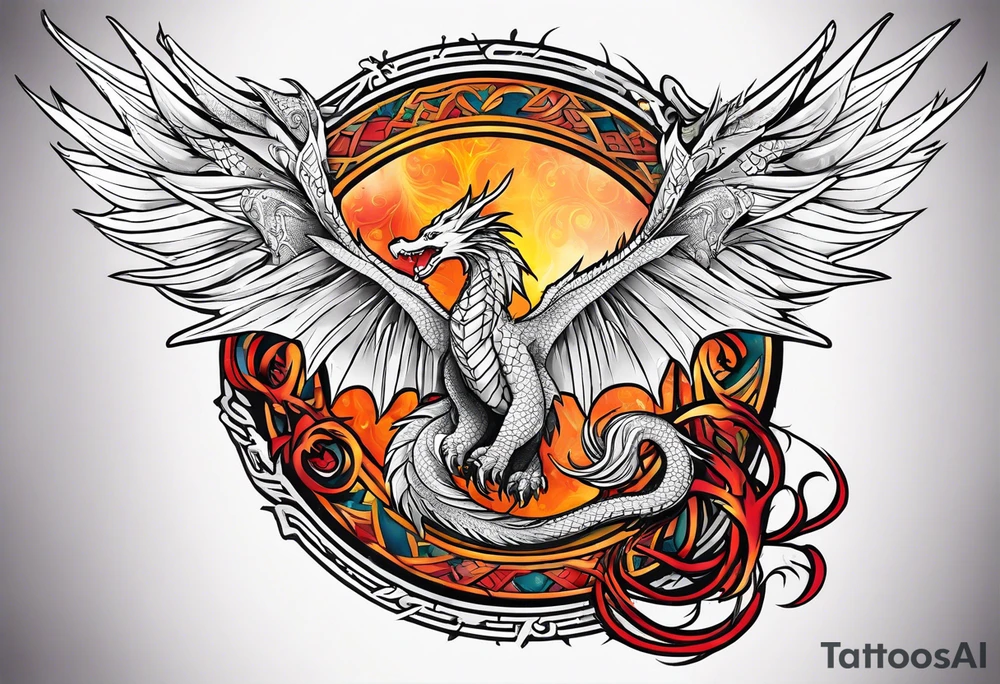 dragon and phoenix tattoo tattoo idea