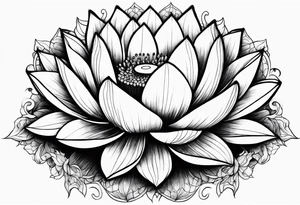 bleeding lotus flower tattoo idea