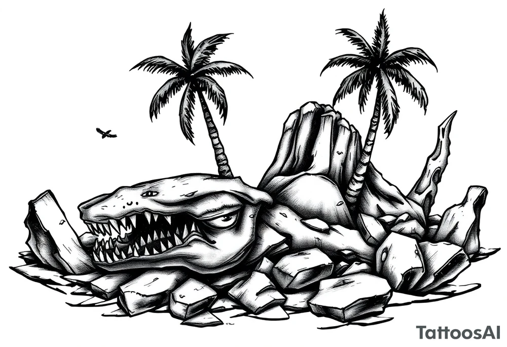 an image or island life tattoo idea