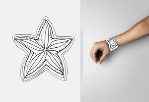 Starfish wrist wrap tattoo idea