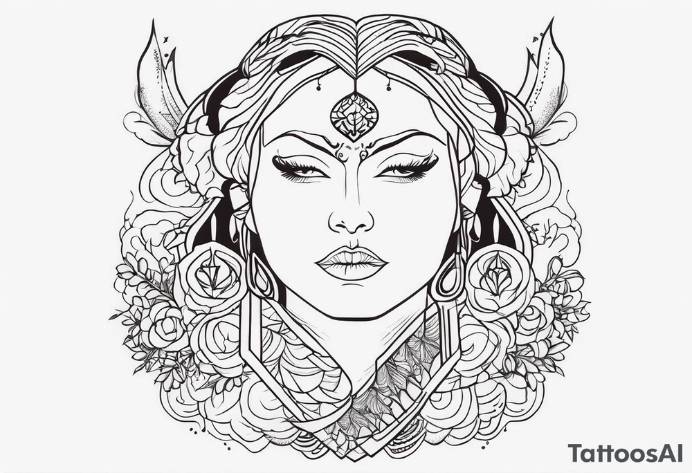 Задиокальный символ льва tattoo idea
