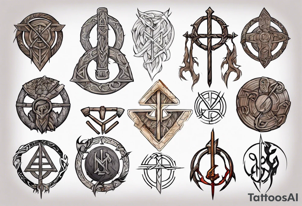norse gods rune tattoo idea