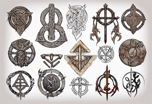 norse gods rune tattoo idea