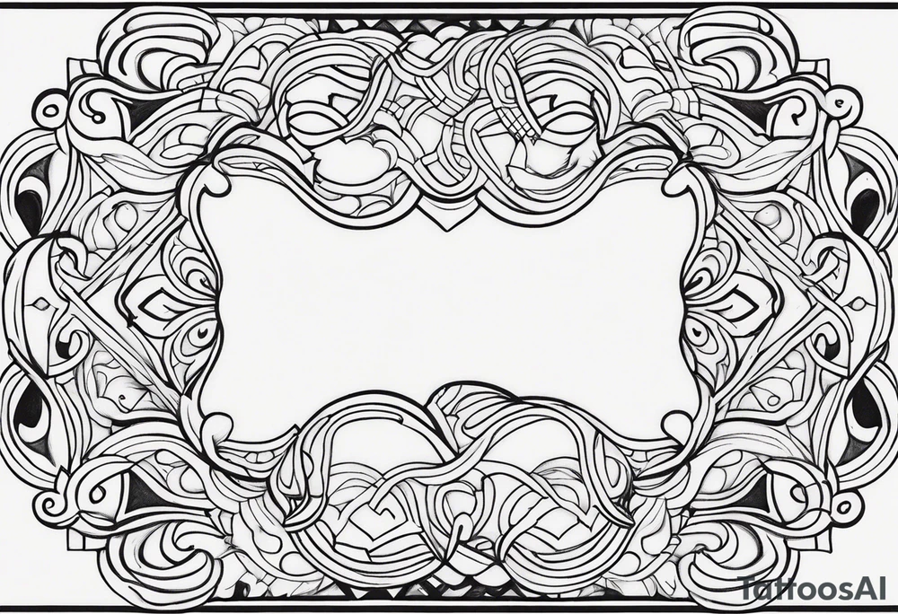 Q WORD,SIMPLE,PINIS tattoo idea