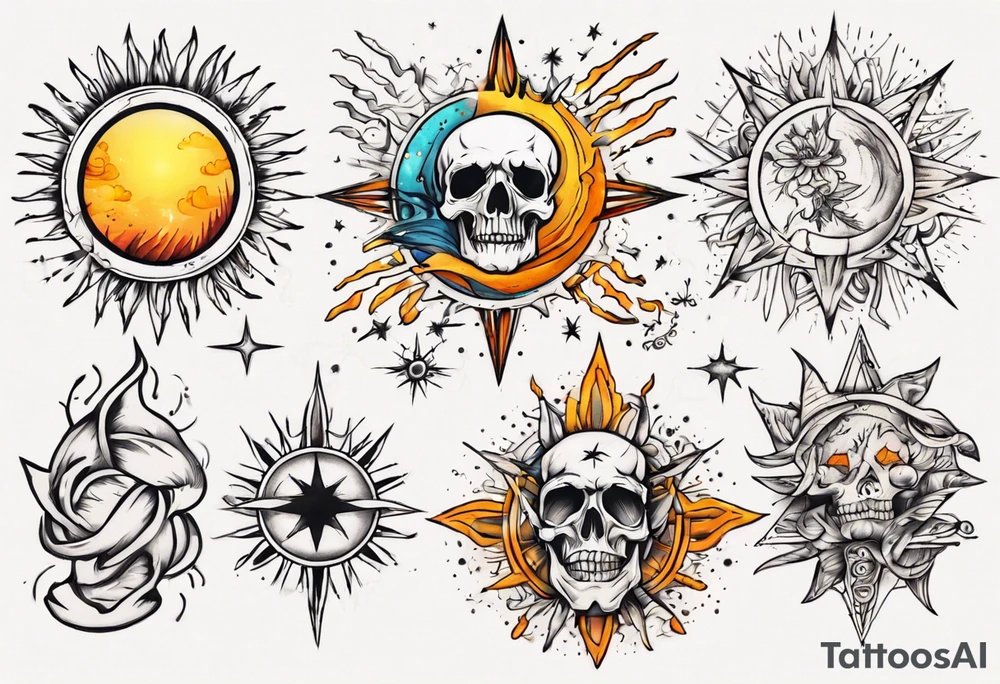 sonne tattoo idea